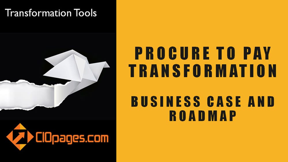 Procure to Pay Transformation Strategy and Roadmap
