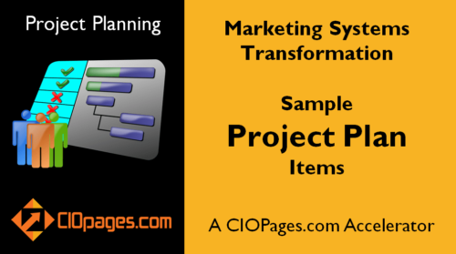 Marketing Transformation Sample Project Plan