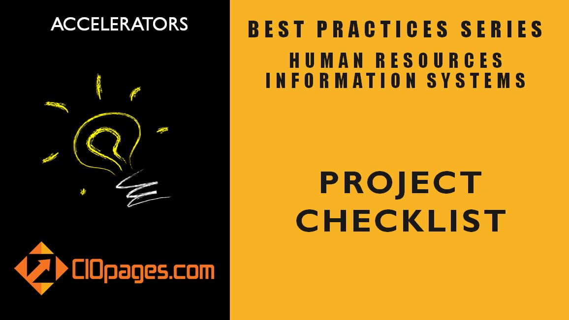 HR Transformation Project Checklist