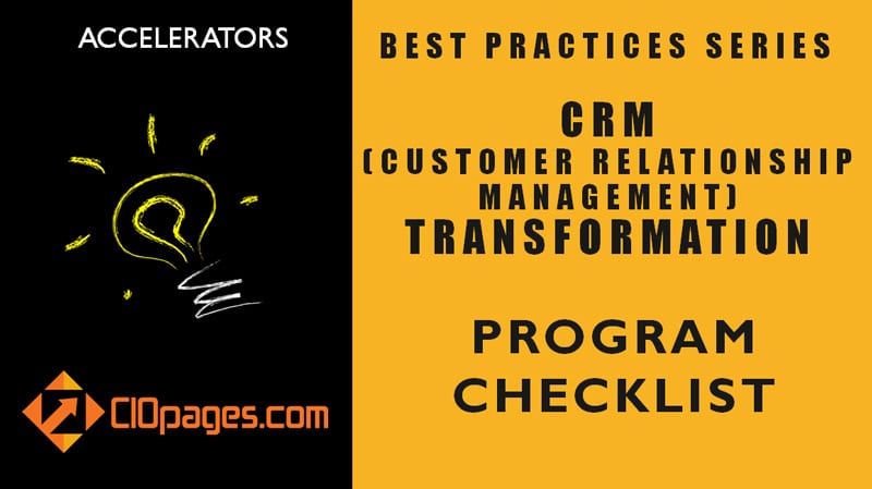 CRM Transformation Project Checklist