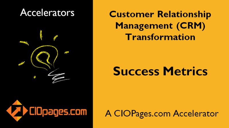 CRM Transformation Success Metrics
