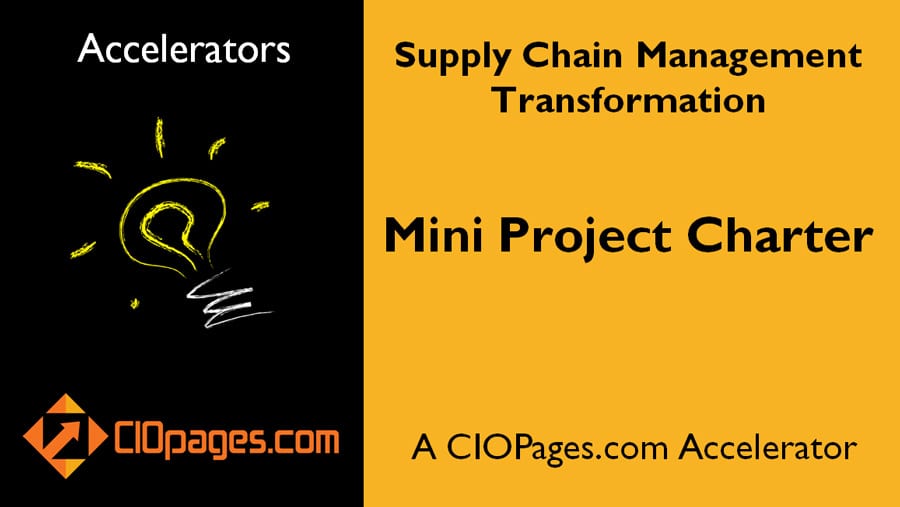 Supply Chain Transformation Mini Project Charter