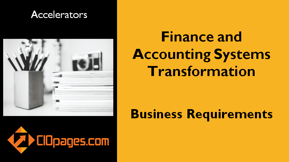 Finance Transformation Business Requirements