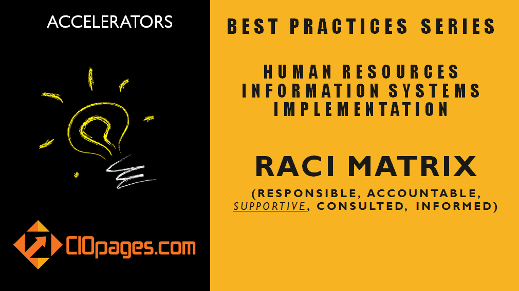 HR Transformation Project RACI Matrix