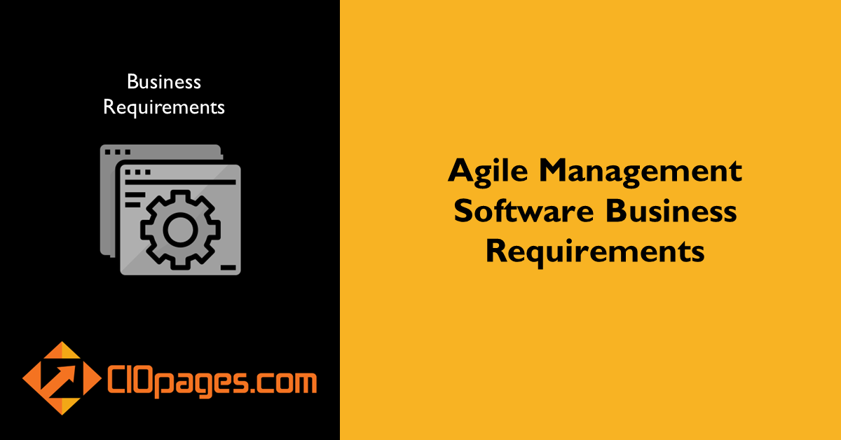 Agile Management Software Business Requirements