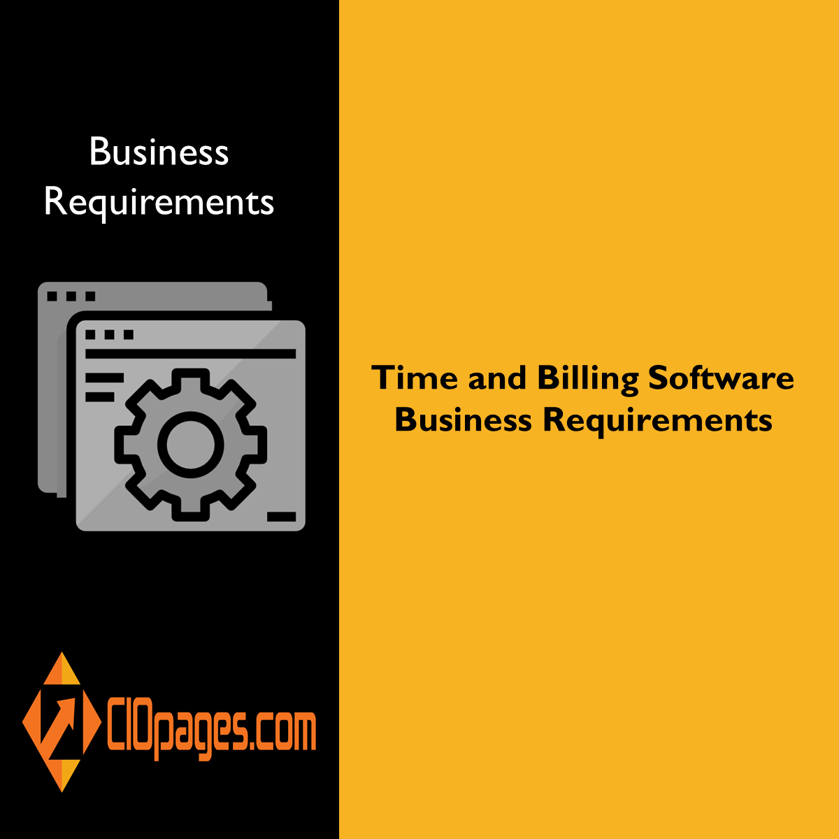 Time and Billing Software Business Requirements