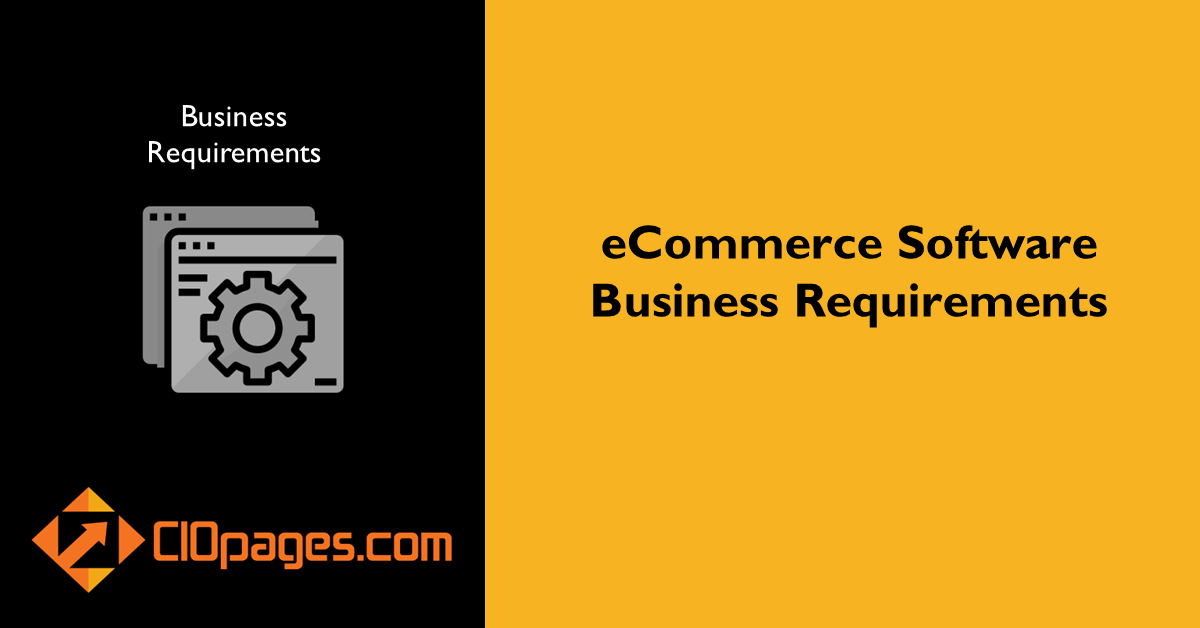 eCommerce Software Business Requirements